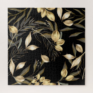 Puzzle Feuilles d'or : Exotic Botanical sans soudure