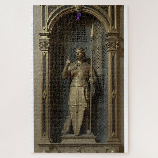 PUZZLE FIAT AMOR SEMPER FIDELIS S. GEORGIE TRIBVTE IH☧SV (Vertical)