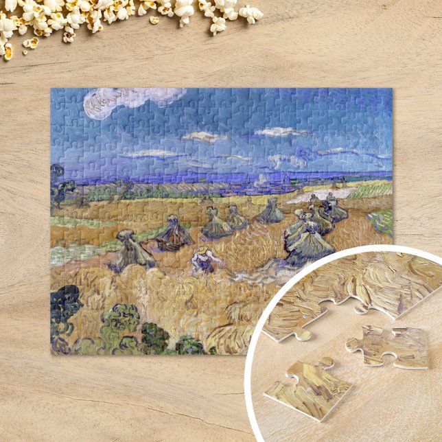 Puzzle Fibres de blé avec faucheuse | Vincent van Gogh (Créateur téléchargé)
