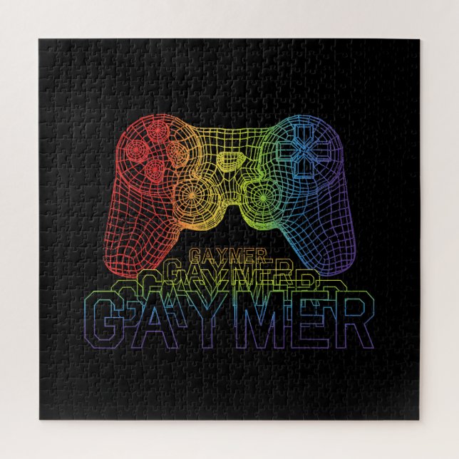 Puzzle Fier Gaymer, Gay Pride Gaming (Vertical)