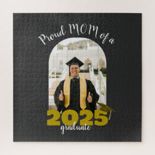Puzzle Fier maman d'un diplômé de 2025 Photo personnalisé