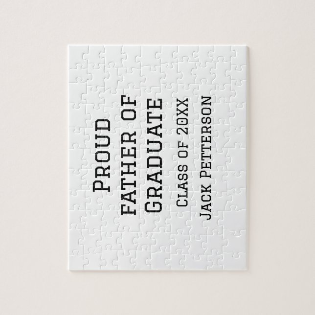 Puzzle Fier père de la classe de diplômés de 20XX ajouter (Vertical)