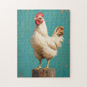 Puzzle Fier poulet blanc