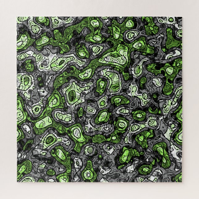 Puzzle Fier trippy grunge funky abstrait agender Pride (Vertical)