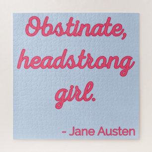 Puzzle Fierté et préjugés Citation II - Style mignon