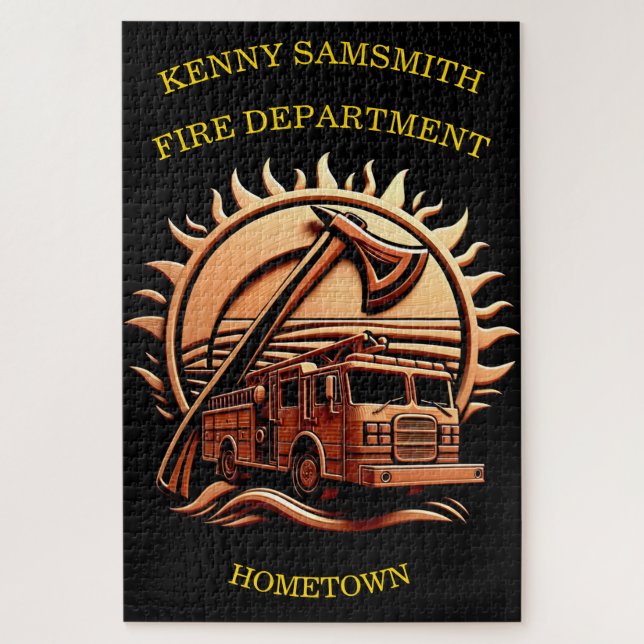 Puzzle Fiery Valor Intricablement Héroïque Conception De  (Vertical)