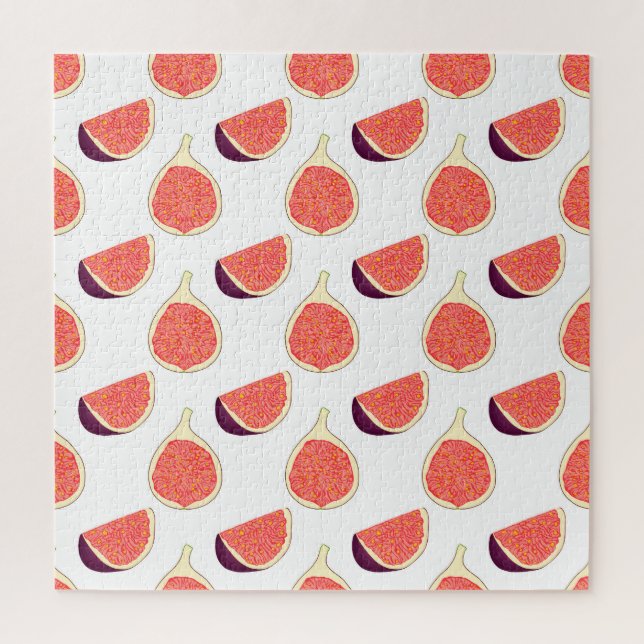 Puzzle Fig mauve : motif coloré (Vertical)
