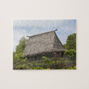 Puzzle Fiji, île de Viti Levu. Centre culturel polynésien