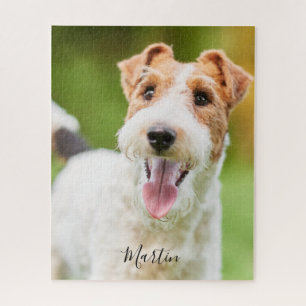 Puzzle Fil de chien personnalisé Fox Terrier Photo