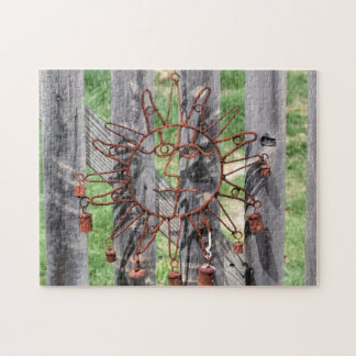 Puzzle Fil Routé Couleur Solaire Décor De Pelouse Face Su