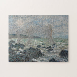 Puzzle Filets de pêche à Pourville par Claude Monet
