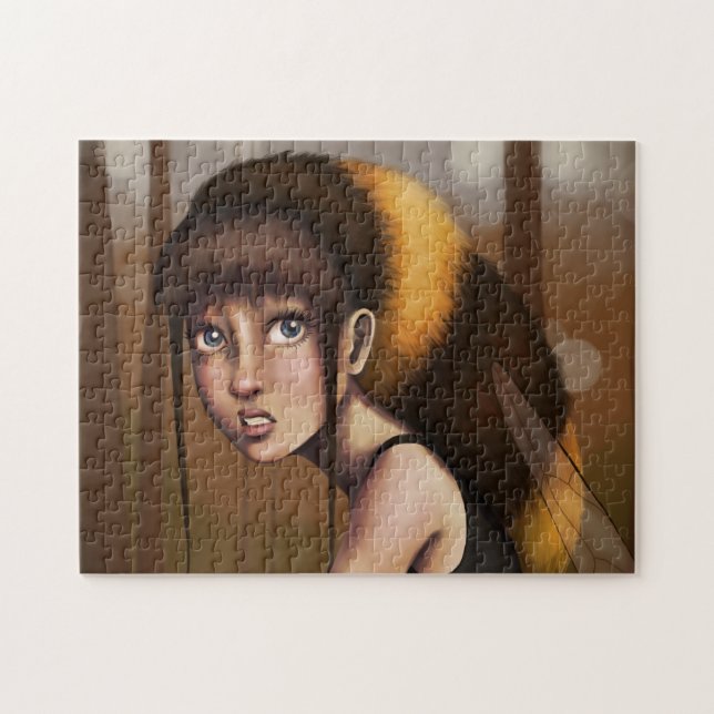 Puzzle Fille abeille bourdon (Horizontal)