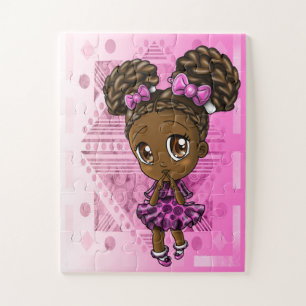 Puzzle Fille afro-américaine avec tresses