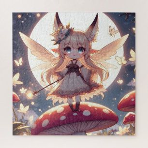 Puzzle Fille Anime Pixie Hippie Lune Fée