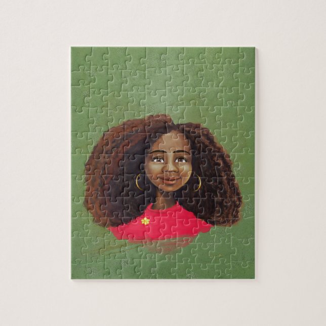 Puzzle Fille assez africaine (Vertical)