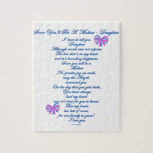 Puzzle Fille attendant le ęr bébé