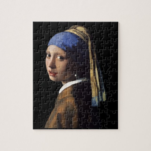 Puzzle fille avec boucle d'oreille (Vertical)