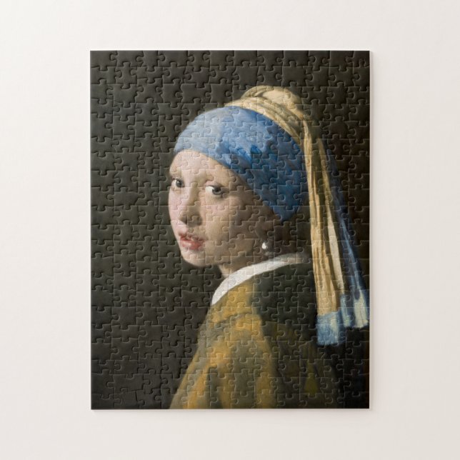 Puzzle Fille avec une perle à oreille par Johannes Vermee (Vertical)
