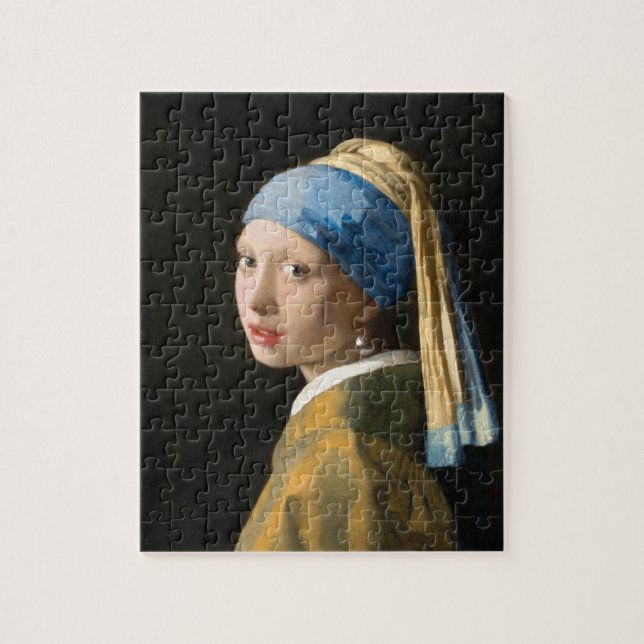 Puzzle Fille avec une perle à oreille par Johannes Vermee (Vertical)