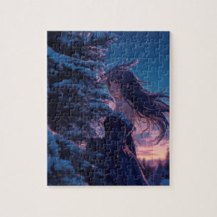 Puzzle Fille calme et paisible