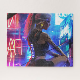 puzzle fille cyberpunk