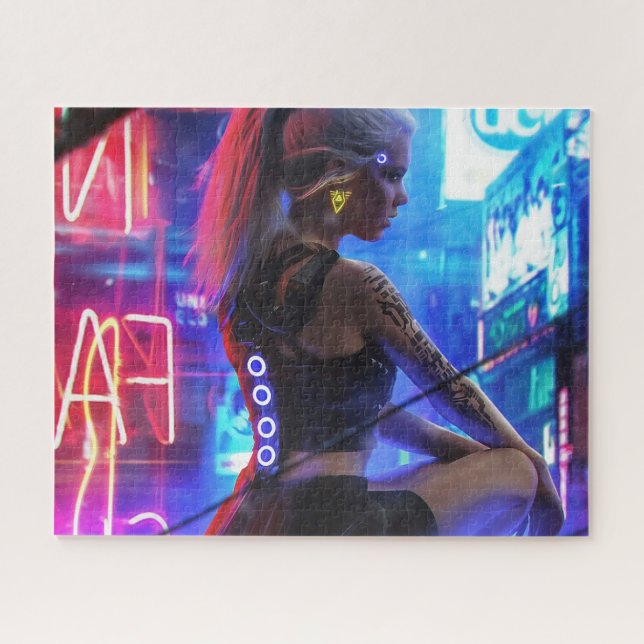 puzzle fille cyberpunk (Horizontal)