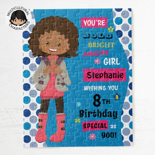 Puzzle Fille d'anniversaire multiculturelle