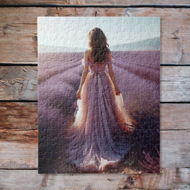 Puzzle Fille dans la lavande (Créateur téléchargé)