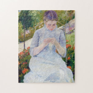Puzzle Fille dans le jardin, Mary Cassatt