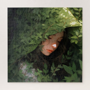 Puzzle Fille de la forêt endormie Anime