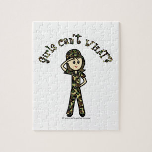 Puzzle Fille de l'armée légère
