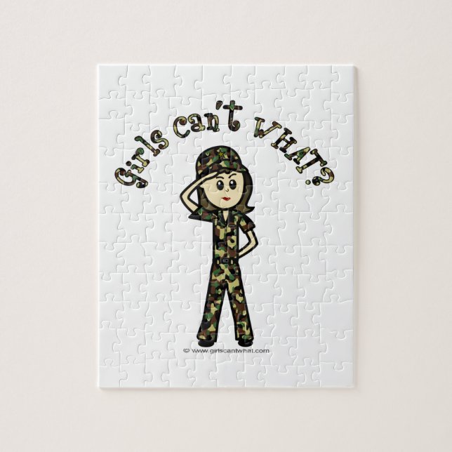 Puzzle Fille de l'armée légère (Vertical)
