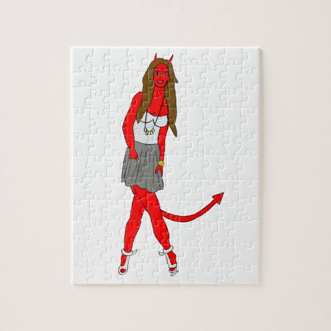 Puzzle fille diabolique  (Vertical)