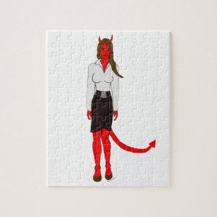 Puzzle fille diabolique