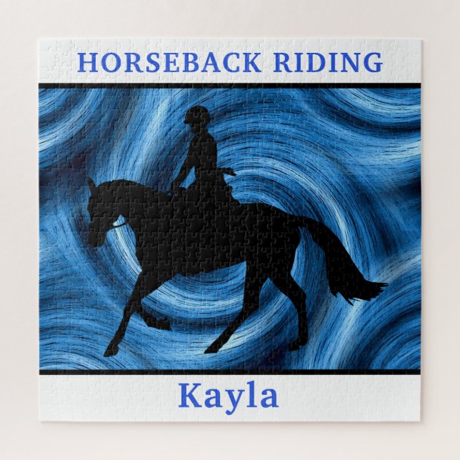 Puzzle Fille du cheval (Vertical)
