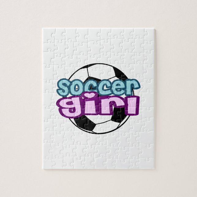 Puzzle Fille du football (Vertical)