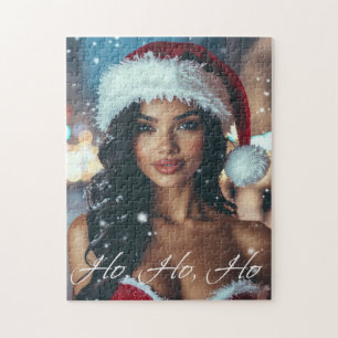 Puzzle Fille du Père Noël - Ho Ho Ho - Noël