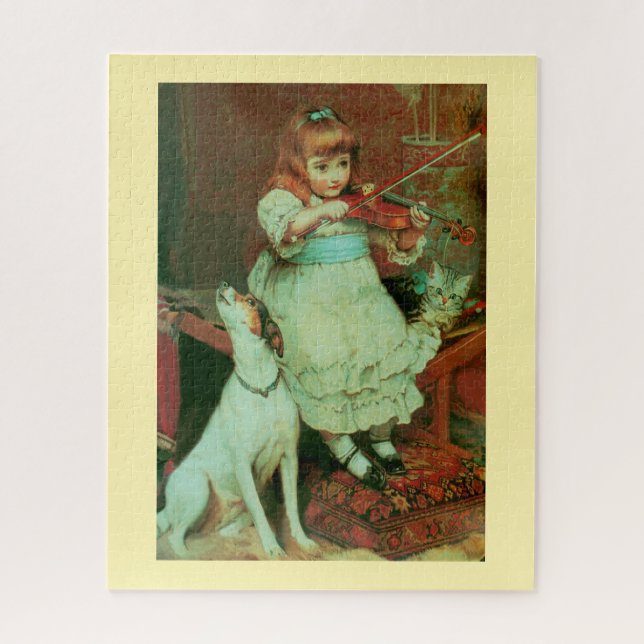 Puzzle Fille jouant du violon (Vertical)