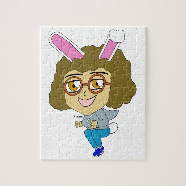 Puzzle fille lapin chibi  (Vertical)