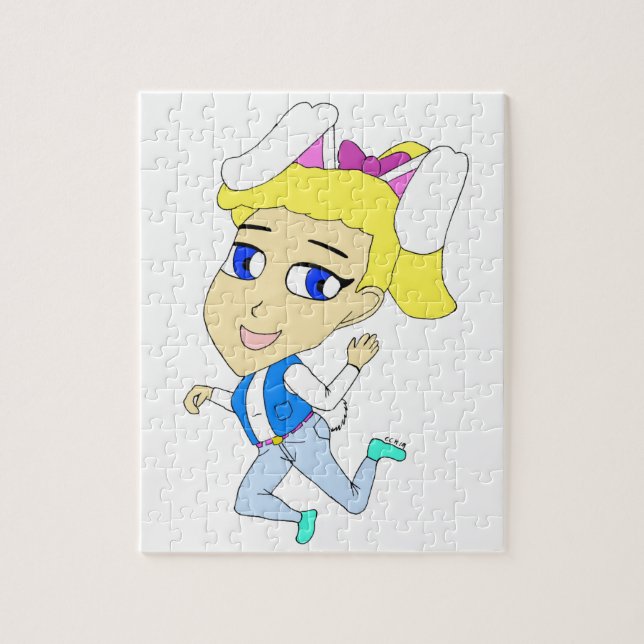 Puzzle fille lapin chibi (Vertical)