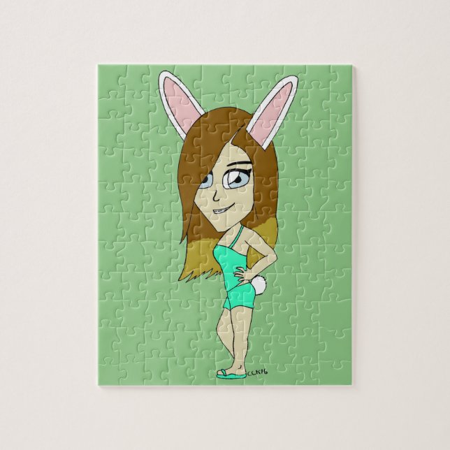 Puzzle Fille lapin Chini  (Vertical)