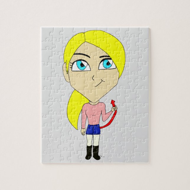Puzzle fille "méchante" chibi (Vertical)