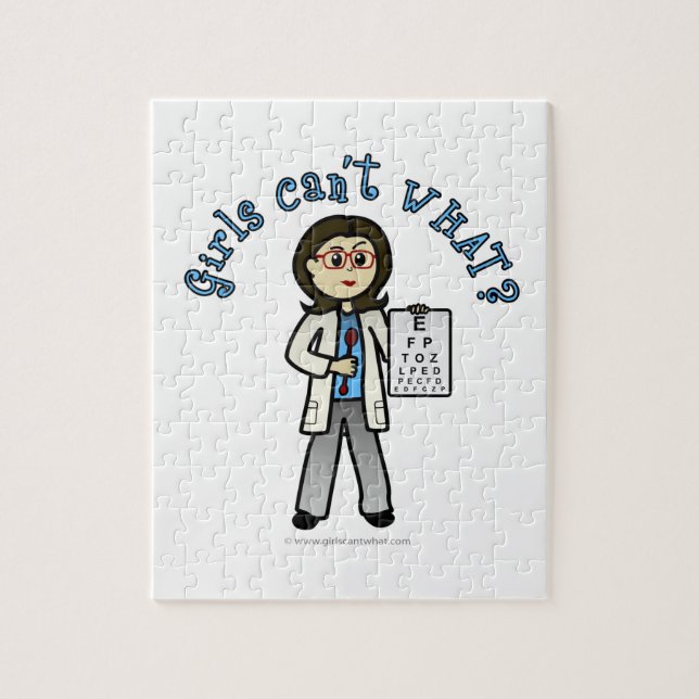 Puzzle Fille optométriste légère (Vertical)