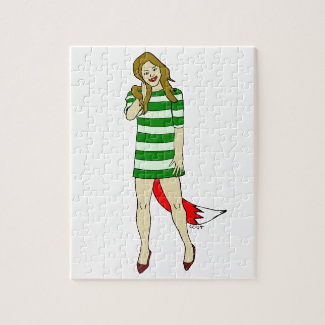 Puzzle fille rusée (Vertical)