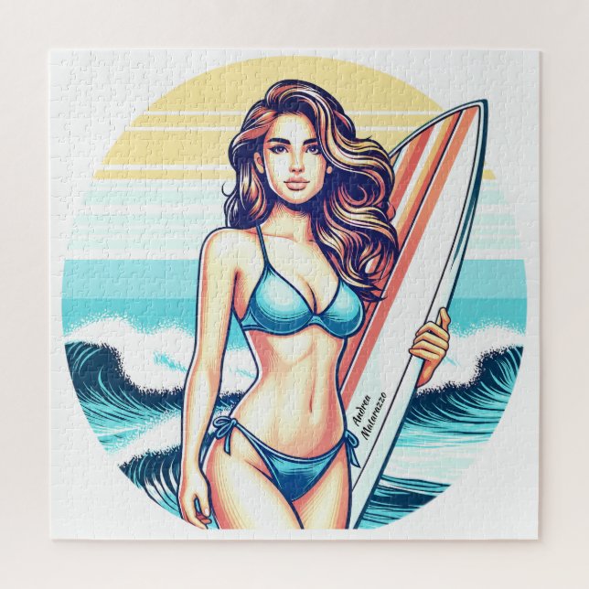 Puzzle Fille Sport & Surf (Vertical)
