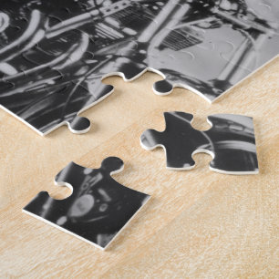 Puzzle Fille sur une moto