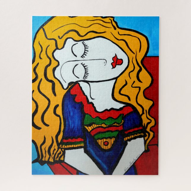 PUZZLE FILLE TIMIDE (Vertical)