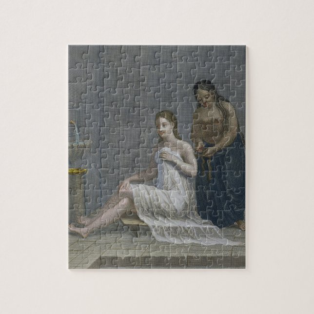 Puzzle Fille turque, faisant tresser ses cheveux dans les (Vertical)