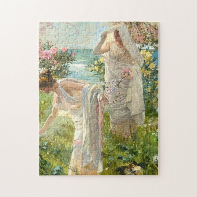 Puzzle Filles grecques sur le rivage Joaquin Sorolla Y Ba (Vertical)