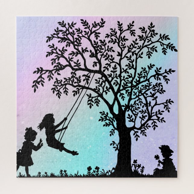 Puzzle Filles s'amusant (Vertical)